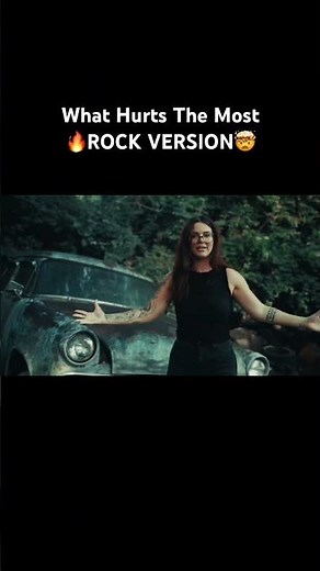 What Hurts The Most (Rock Version)🤯🔥 #rockcover #countrymusic