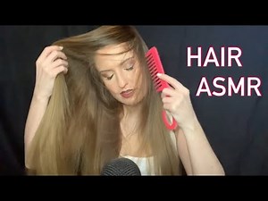 ASMR | HAIR BRUSHING OVER FACE | STRAIGHTENING MY HAIR & BRUSHING WITH A COMB
