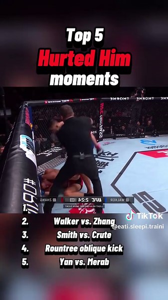 Top 5 hurted him moments! #hurted #ufc #mma #moments | mma ufc