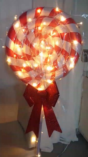 DIY LED Christmas Lollipop Decorations at Dollar Tree
