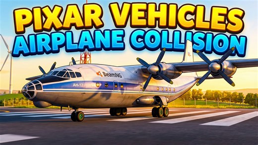 Airplanes and cars crash madness: Big vs small vehicle collisions