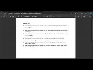 DBMS Question Set 15