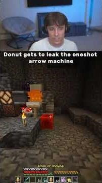 Donut gets to leak the new oneshot machine #minecraft #leak #short