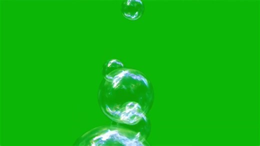 绿幕抠像透明气泡视频素材