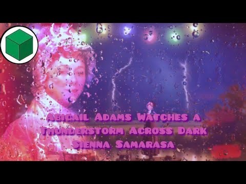 Abigail Adams Watches a Thunderstorm Across Dark Sienna Samarasa