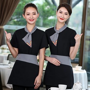 [Hot Item] Service Staff Comfortable Fabric Customized Restaurant Server Hotel Uniform