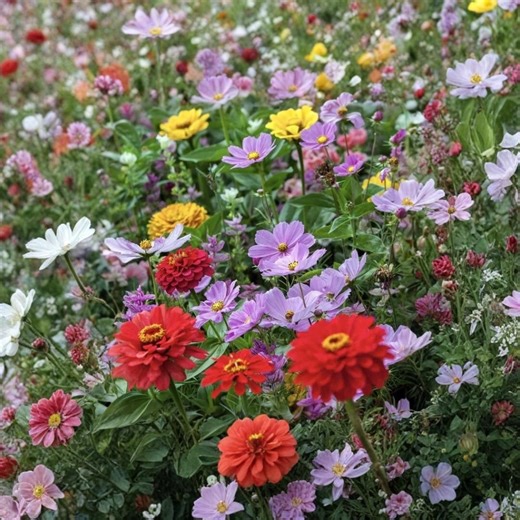 Cosmic Zen Zinnia & Cosmos Seed Mix — 25 Seeds Hummingbird Pollinator Flower Blend Summer - Etsy