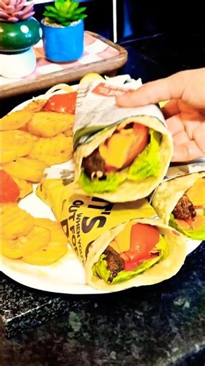 Quick & Easy Homemade Kebab Wraps #kebab #wrap #easyrecipe #shortsfeed #fyp