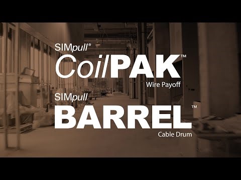 Southwire® SIMpull® CoilPAK™ Wire Payoff and SIMpull BARREL™ Cable Drum
