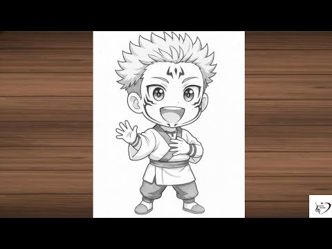How to Draw Sukuna in Chibi Style | Easy Step-by-Step JJK Drawing Tutorial for beginners #jjk