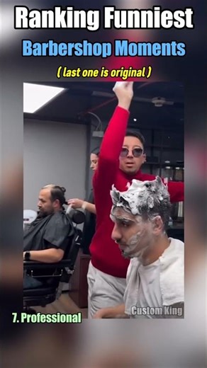 Ranking Funniest Barber Moments 💈 #shorts