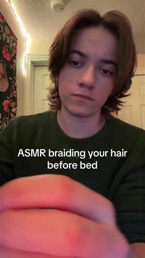 ASMR Bedtime Hair Braiding for Relaxation