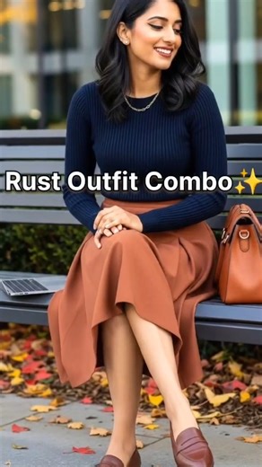Rust Colour Styling Ideas 🤎 | Girls Fashion Combo 2026 #ootd #new #combo #viralshorts #fashiontrend💫