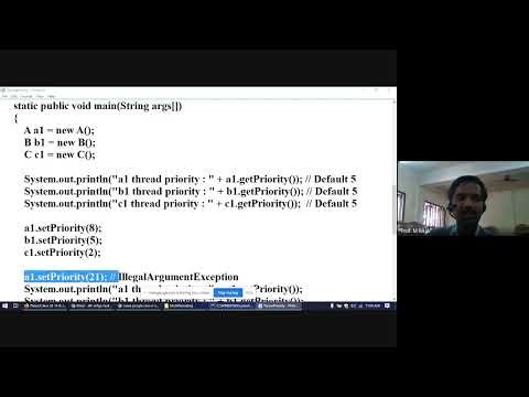 Java Unit 2 Session #10 & Unit 3 Session#1 Thread Priorities and Collection Framework in Java