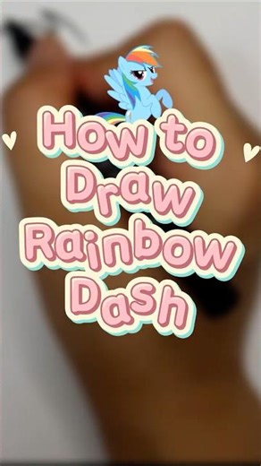 🌈 How to Draw Rainbow Dash ❤️My Little Pony