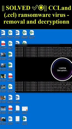 CCLand (.ccl) ransomware virus #shorts #trending #CCLand #ccl