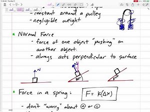Statics - 2D particle equilibrium notes