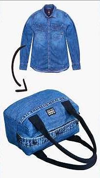 How to Make a Denim Tote Bag from an Old Shirt Miarti