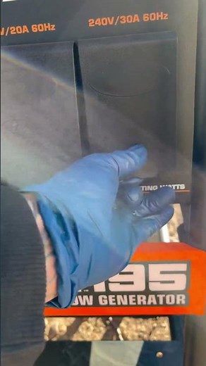 First start up fresh fluids Harbor Freight Vulcan 195 Generator Welder