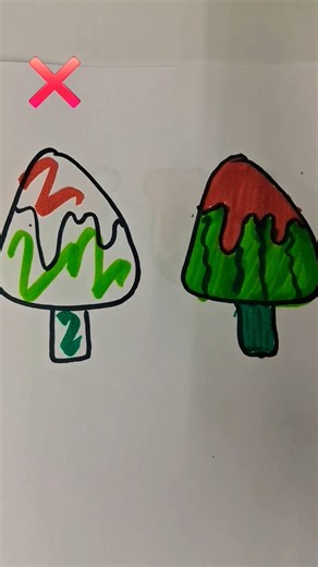 Perfect😃✅️Unperfect❌️colour filling🥰with 🪷||#shortsfeed#colouring #satisfying#artshorts