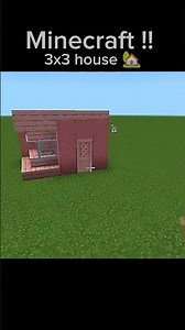 3x3 house 🏡 in Minecraft | Easy Tutorial #Shorts