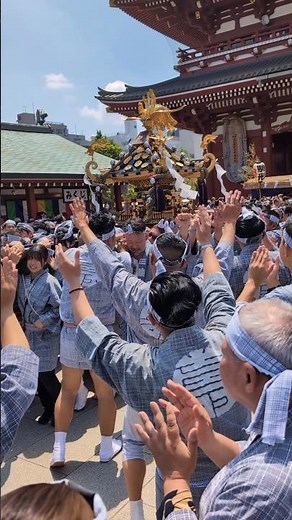 【三睦】三社祭2026｜浅草寺に神輿が次々と集結する瞬間 フル版はチャンネルで公開中！