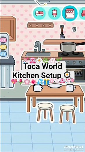 Toca World Kitchen Setup 🍳✨ #tocaboca #tocalifeworld