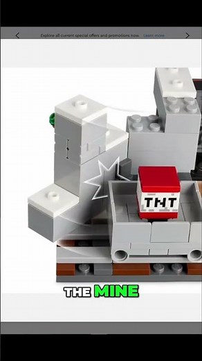 LEGO Minecraft Pickaxe Mine: Minecart & TNT Action! 🔥