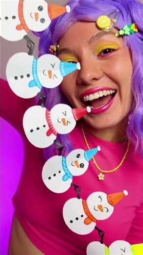 ❄️ DIY Snowman Garland! ☃️ Cute & Easy Winter Decoration #shorts