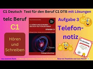 Telefonnotiz schreiben C1 Hören und Schreiben Beruf C1 telc Deutsch-Test für den Beruf C1 DTB.telc