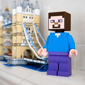 ⛏️ Minecraft Steve Giant Minifigure (16") – Blocky Adventure Awaits! 🌍