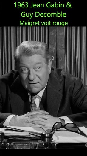 Jean Gabin en Maigret 🔥 | Maigret voit rouge – Scène culte avec Guy Decomble (1963) #cinemafrancais