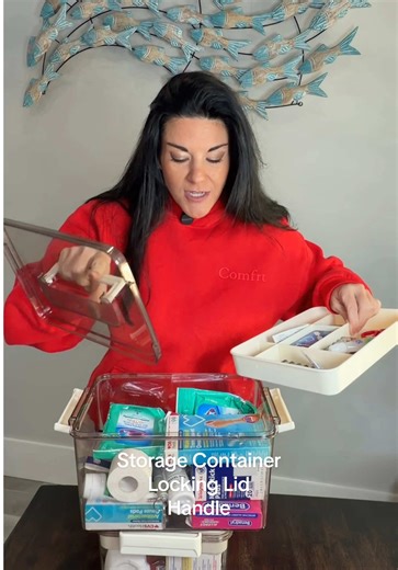 Organized Home: Versatile Storage Container with Handle