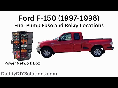1997 1998 Ford F-150 Fuel Pump Fuse and Relay Locations