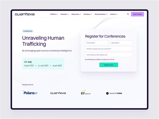 Enterprise Web Design for Quantexa