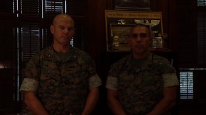 Brig. Gen. Walker Field and Sgt. Maj. Edwin Mota provide base updates in regards to the depot’s current posturing efforts in anticipation of destructive weather. For the families of recruits in training, know leaders at every echelon throughout the Recruit Training Regiment remain here and are committed to the welfare and safety of your recruit. For Marines and families here in Beaufort, the command leadership has reduced requirements to support depot operations on Friday. Your individual chain-