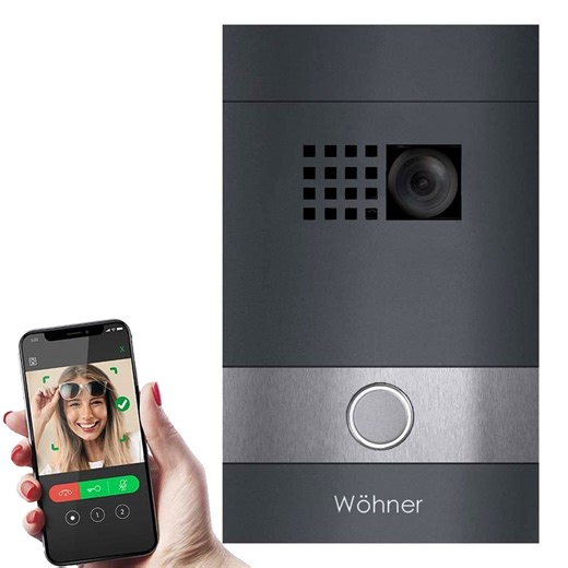 Video door station DIVISION 530S - RAL colour with stainless steel application - Comelit Ultra VIDEO Set