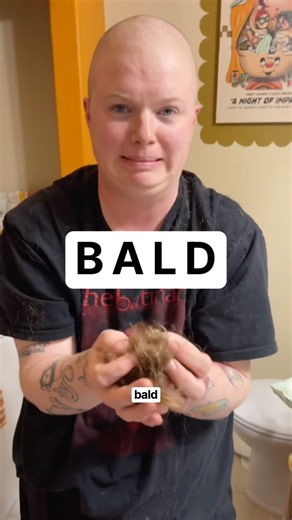 Gonna miss my barber, but I do think it was time 😔 #Bald #transmasc