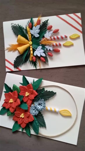 4.9K views · 70 reactions | christmas quilling card #paperquilling #paperquillingcraft #paper #papercraft #art #artwork #diy #diycrafts #reels #reelsfb | JUDAI's Quilling craft | Facebook