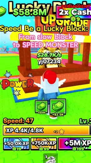 I got SO mad… so I became UNSTOPPABLE in Speed Be a Lucky Block 😤💨丨+1Speed Be a Lucky Block！