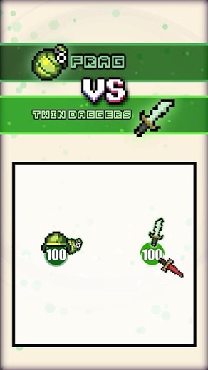 Frag 🟢 vs. 🗡️ Twin Daggers (Weapon Balls)