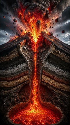 The Year 2050: 🌋 How Volcanoes Create Massive Craters! #earth #craters
