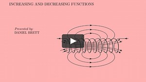 Increasing and Decreasing Functions