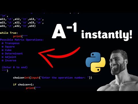 Solve ANY matrix problem using this Python code!