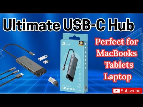 UH6120C USB C 6 in 1 Hub Easy Plug & Play Setup for Laptops & Tablets English