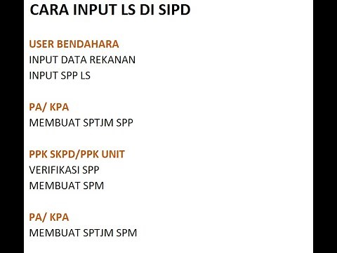 #TUTORIAL INPUT SPP LS BARANG DAN JASA DI SIPD