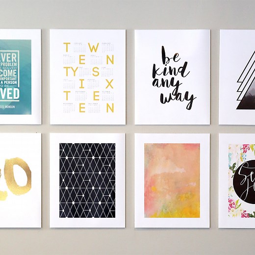 DIY photo mounting for a cheap   easy gallery wall