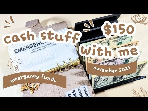 EMERGENCY FUNDS - NOVEMBER | CASH PLANNING | CASH ENVELOPE SYSTEM | SNOWBALL METHOD - $150