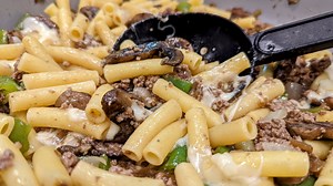Philly Cheesesteak Pasta — Mandy in the Making | Meals & More on YouTube