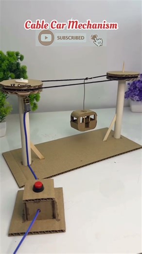 Cardboard ropeway model | Best science Home work soldering machine#soldering #viralvideo #500subs